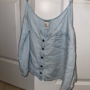 Forever 21 denim tank